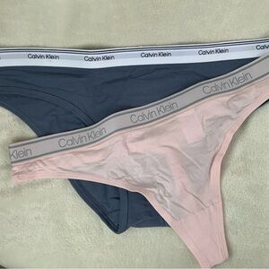 Calvin Klein Navy and Light Pink Briefs